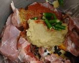 A picture of step 2 of Mutton qorma.