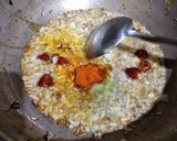 A picture of step 3 of Mooli Shaljum Ke Bhujia.