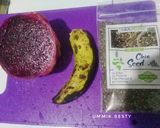 Foto langkah ke 1 dari resep Dragon fruit mix banana chia seed.