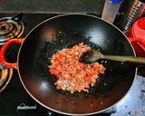 A picture of step 3 of Fulka with paneer bhurji.