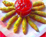 A picture of step 5 of Carrot bullets.