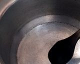A picture of step 2 of Burfi recipe.