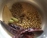 A picture of step 1 of Kolhapuri dal.