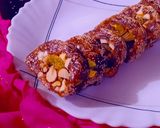 A picture of step 12 of Dry fruits and dates burfi.