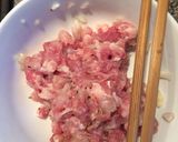Hình bước làm 1 của món Ngao hoa rim thịt băm
