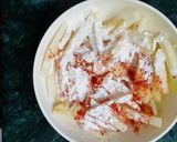 A picture of step 3 of Chilli potatoes.