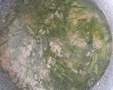 A picture of step 1 of Risotto with Agretti.