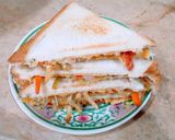 A picture of step 2 of Cheese chicken Fajita Sandwich... 🥪.