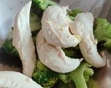 A picture of step 3 of Chicken Breast & Broccoli with Sesame Soy Sauce and Scallion Oil.