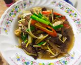 รูปขั้นตอนการทำที่ 3 ของ ไก่ผัดขิง