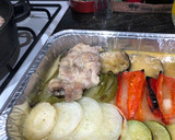 Foto del paso 7 de la receta: Pollo al horno con verduras