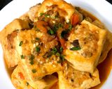 Hình bước làm 8 của món Đậu nhồi thịt xốt cà chua