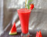 عکس مرحله 1 از دستور 🌸اسموتی هندوانه با توت فرنگی🌸