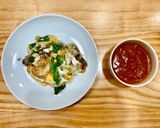 A picture of step 6 of Taiwanese Oyster Omelet.