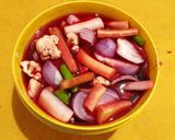चुकंदर मिक्स वेज का सिरके वाला अचार (chukandar mixed veg ka sirka wala achar recipe in Hindi) रेसिपी चरण 3 फोटो