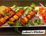 A picture of step 4 of Paneer tikka Shashlik:.