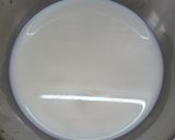 A picture of step 2 of Mango agar agar pudding.