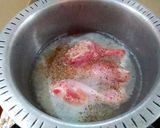 A picture of step 2 of Namkeen chicken legs.