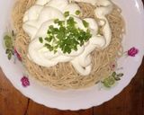 A picture of step 3 of Creamy Spaghetti with Meatballs and Cashew Fruit Drink.