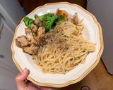 Hình bước làm 2 của món Mì spaghetti bơ tỏi