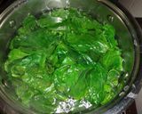 A picture of step 3 of Kales#4 weeks challenge#charityrecipe.