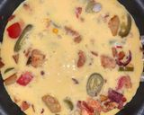 A picture of step 5 of Scrambled Eggs Southwestern Style.