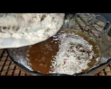 A picture of step 3 of Eggless chocolate cake in appam patra.