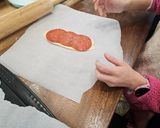 A picture of step 7 of WV Pepperoni Rolls.