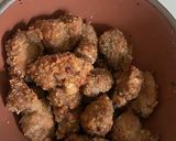 A picture of step 6 of Oanh’s Air Fried Taiwanese Popcorn Chicken.
