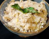 A picture of step 6 of Garlic khichri.