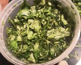 A picture of step 2 of Cilantro in Olive Oil.