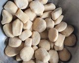 A picture of step 3 of Puri for panipuri.