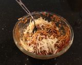 A picture of step 4 of Pasta Stuffed Roasted Italian Peppers.
