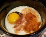 A picture of step 1 of Pumpkin Pie Bread Pudding.