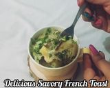 A picture of step 5 of Savory French Toast In A Mug Recipe | Easy Mug Breakfast.