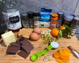 A picture of step 1 of Chocolate Clementine Salami.