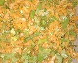 A picture of step 5 of Moli wali roti.