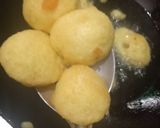 A picture of step 2 of Dahi bhalle.