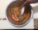 A picture of step 2 of Cheat Day Crispy pork spring rolls.