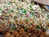 Arroz frito tres delicias