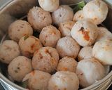 A picture of step 7 of Prawns Ball Puttu.