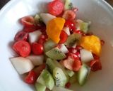 A picture of step 1 of Fruit Chaat.