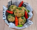 Foto langkah ke 4 dari resep Perkedel Tahu Bayam.