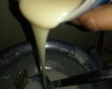 A picture of step 5 of Rasmalai with Egg.