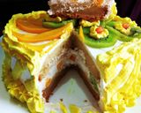 मैंगो कीवी केक (Mango Kiwi cake recipe in Hindi) रेसिपी चरण 16 फोटो