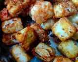 A picture of step 3 of Dry Chilli paneer.