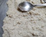 A picture of step 7 of Makhana Barfi.