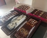 Foto langkah ke 1 dari resep Brownies kukus 2 telur/brownies ekonomis/brownies lumer.