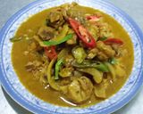 รูปขั้นตอนการทำที่ 6 ของ ไก่ผัดพริกแกงใส่สะตอ