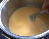 A picture of step 1 of Caremal custard pudding.